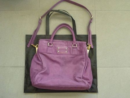 Fred`sBruder Ledertasche, violett, ungetragen